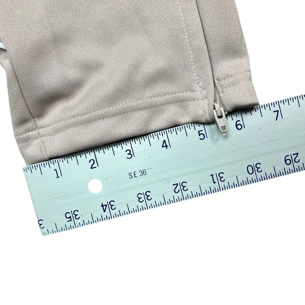 adidas Men's Beige Sweatpants with White Stripes